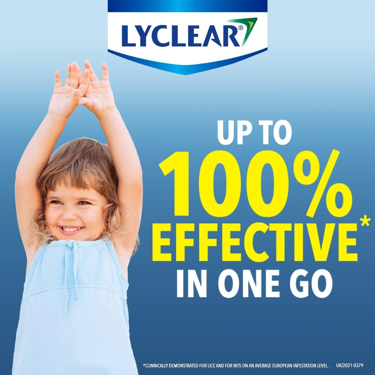Lyclear Original Shampoo Head Lice Treatment + Head Lice Comb Kills
