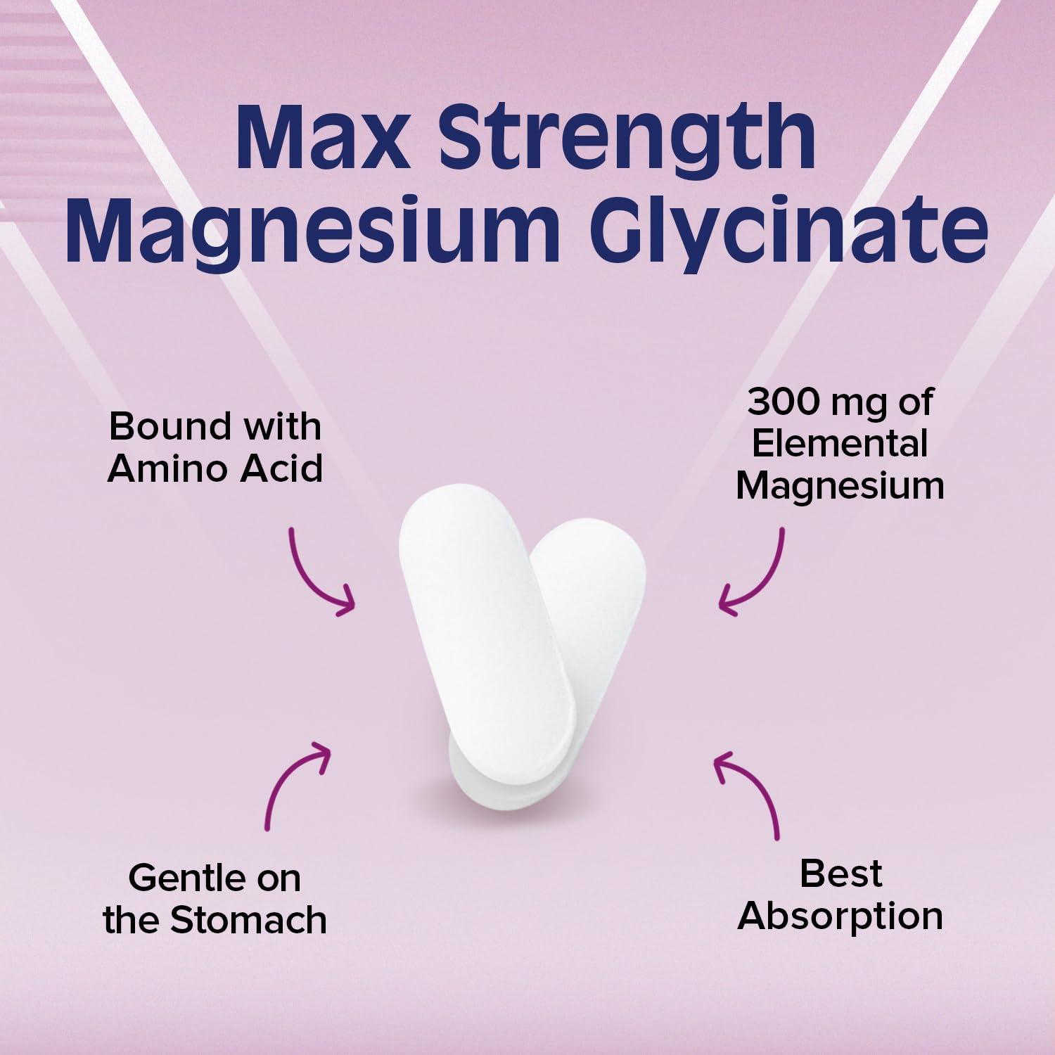 REMEDIATE Magnesium Glycinate Best Absorption 300 mg Elemental