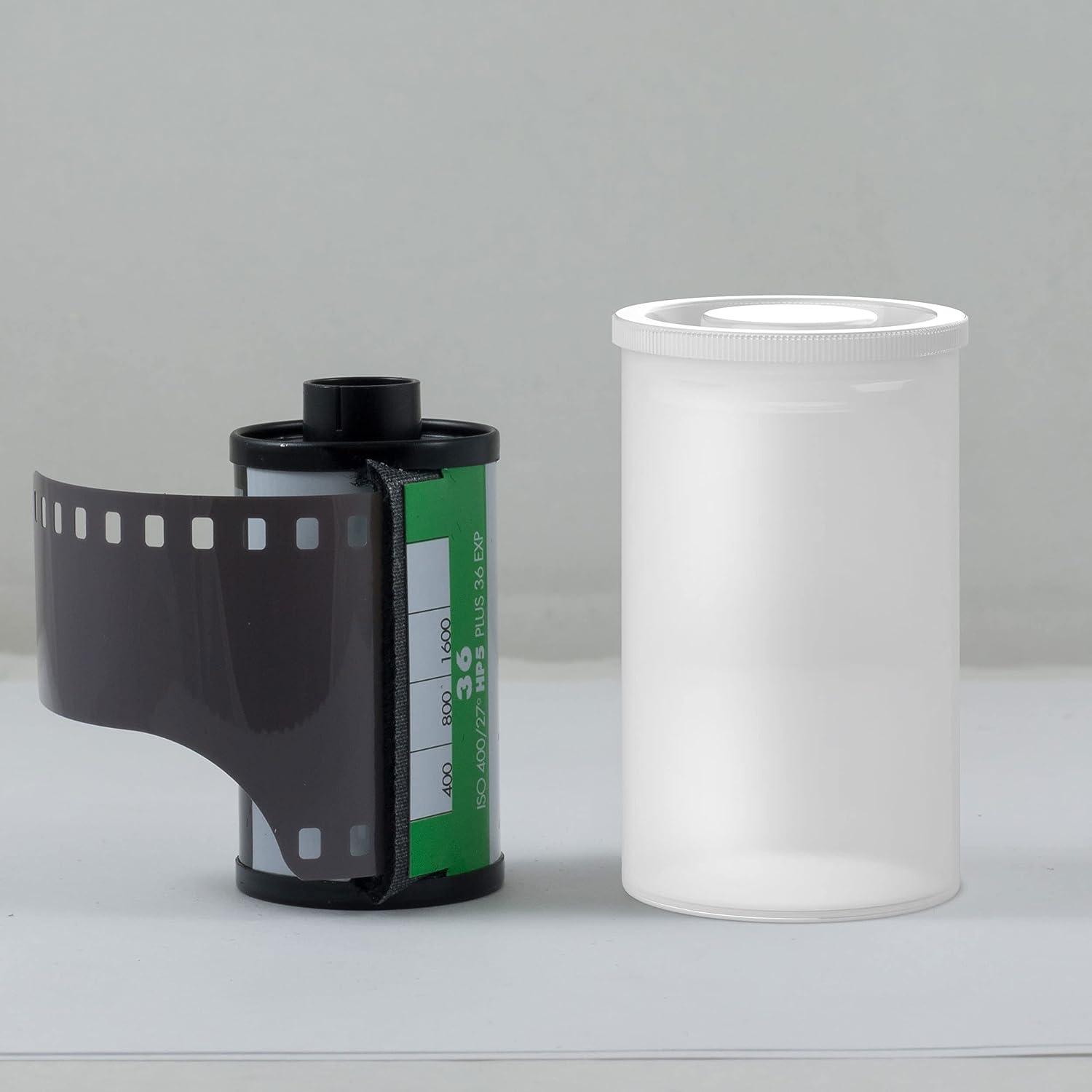 Houseables 60 Pack Film Canisters with Caps 35MM Empty Camera Reel