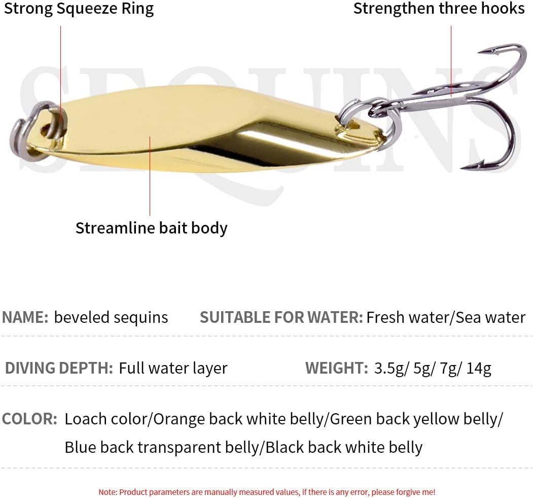 REBORNSUN 5pc Fishing Lures Spoon Kit - Bass Trout Spinner Baits 5.0g - Freshwater & Saltwater Tackle | Buy Now with Express International Delivery | GoSupps.com REBORNSUN 5pc Fishing Lures Spoon Kit - Bass Trout Spinner Baits 5.0g - Freshwater & Saltwater Tackle | Buy Now with Express International Delivery | GoSupps.com