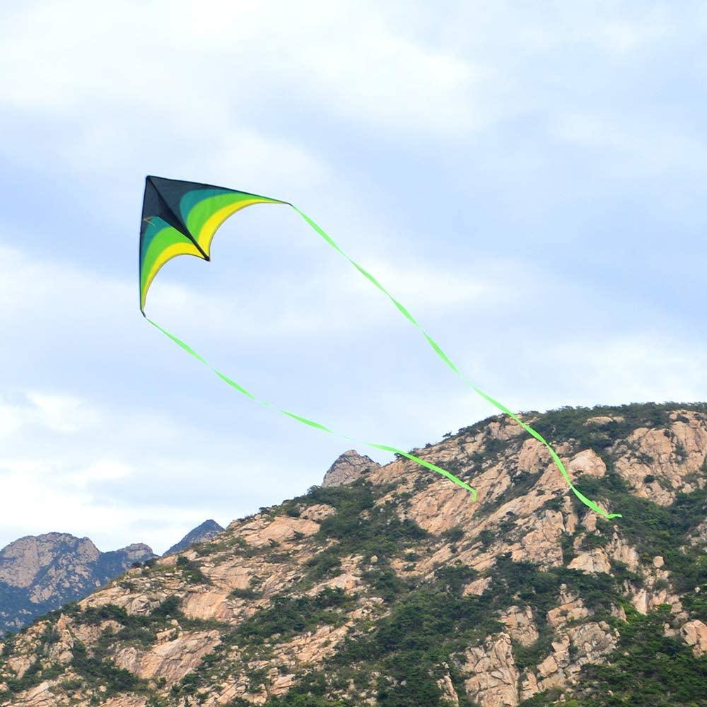 Mint's Colorful Life Delta Kite for Kids & Adults, Extremely Easy to Fly Kite, Best Kite for
