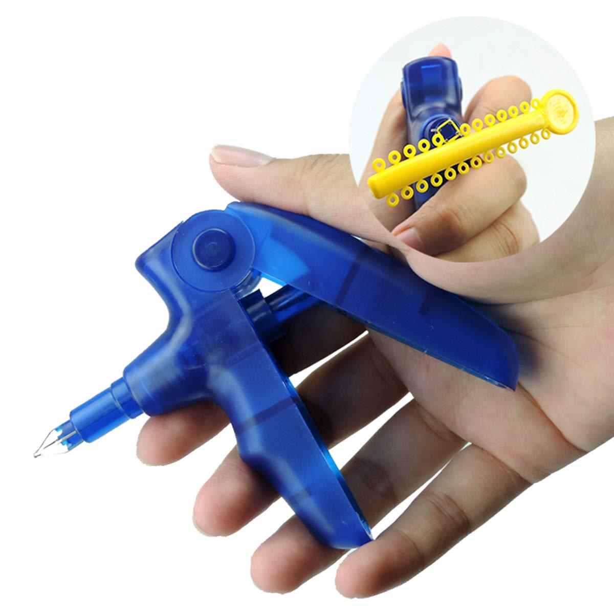 Orthodontic Braces Kit Ligature Gun Dispenser Tools and Multicolor
