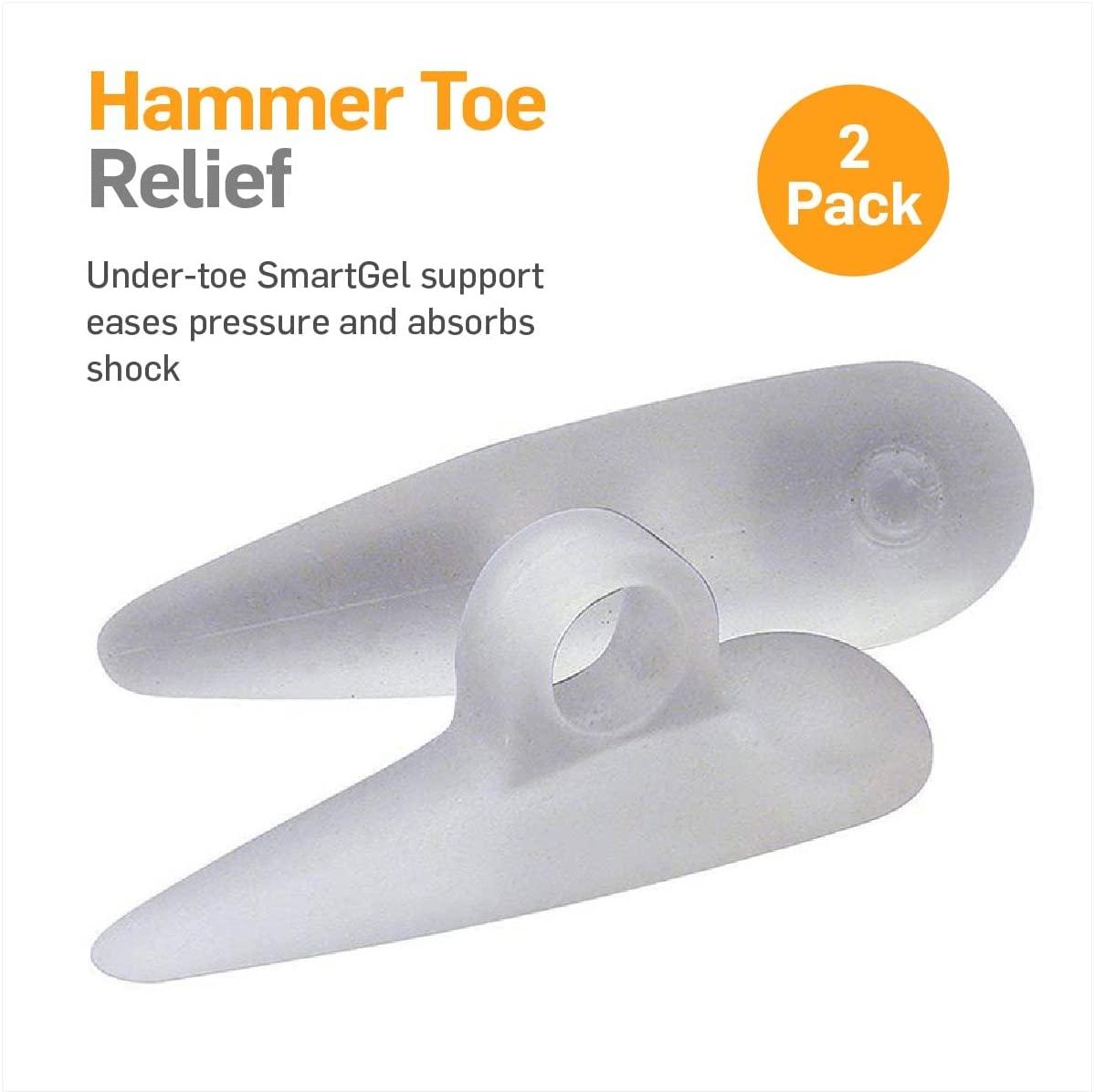 NatraCure Gel Hammer Toe Crest Pads (Left/Right) 1 Pair (Toe