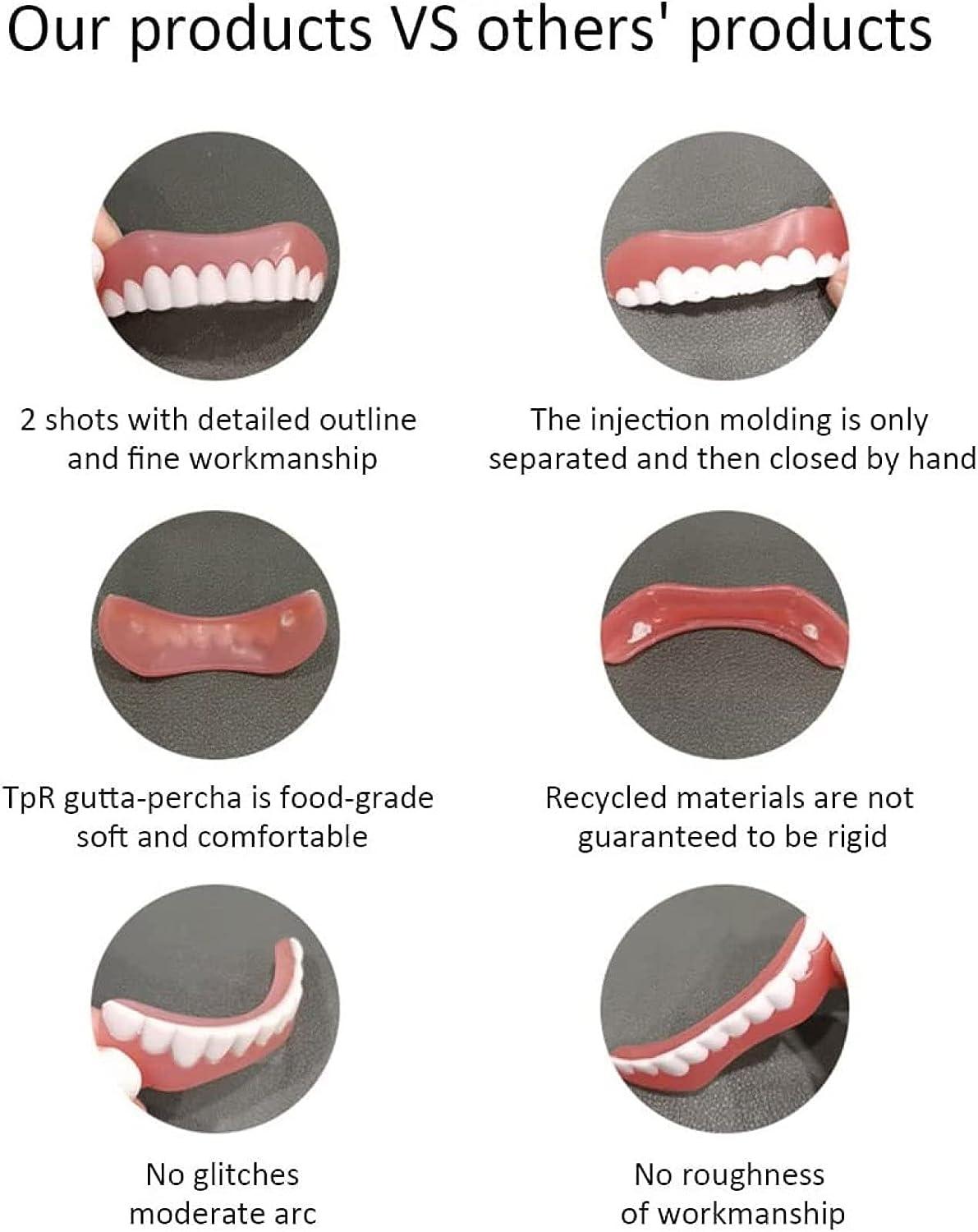 CAILING 4 PCS Professional Tooth Replacement Kit, DIY Denture Kit for