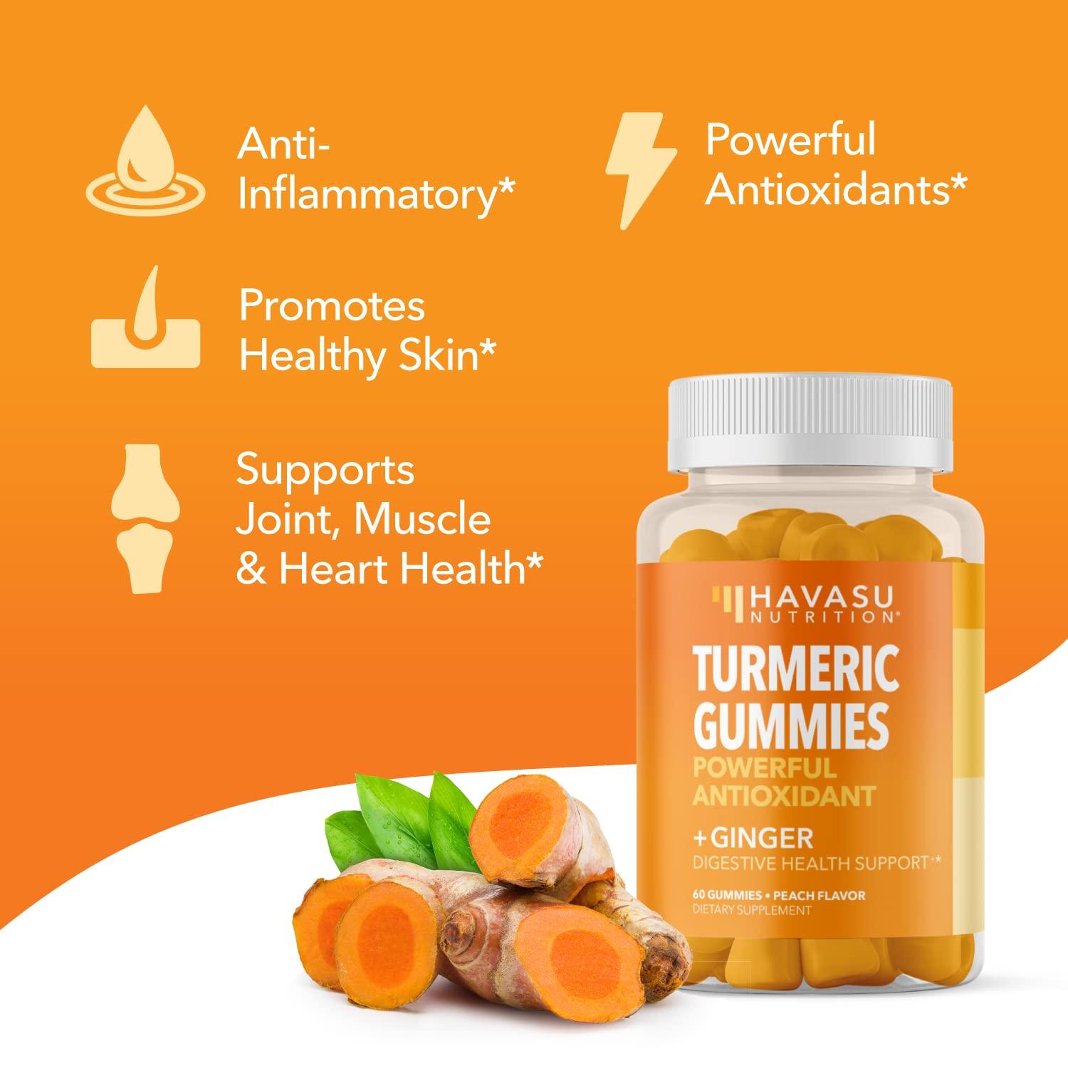 Turmeric and Ginger Gummies Support Joint Health Inflammatory Responses
