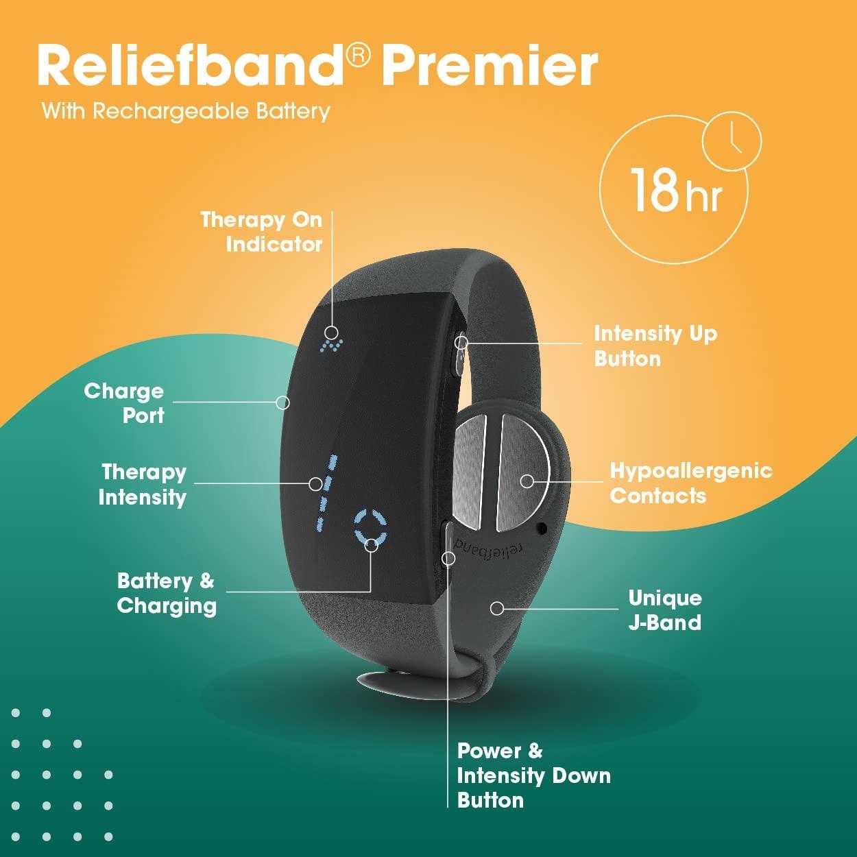 Reliefband Premier AntiNausea Wristband for Anxiety, Migraine, Motion