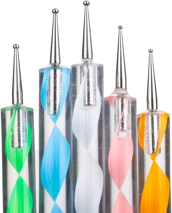 Comiart Ball Styluses Dotting Tool Set for Embossing Pattern Clay Sculpting Nail Art