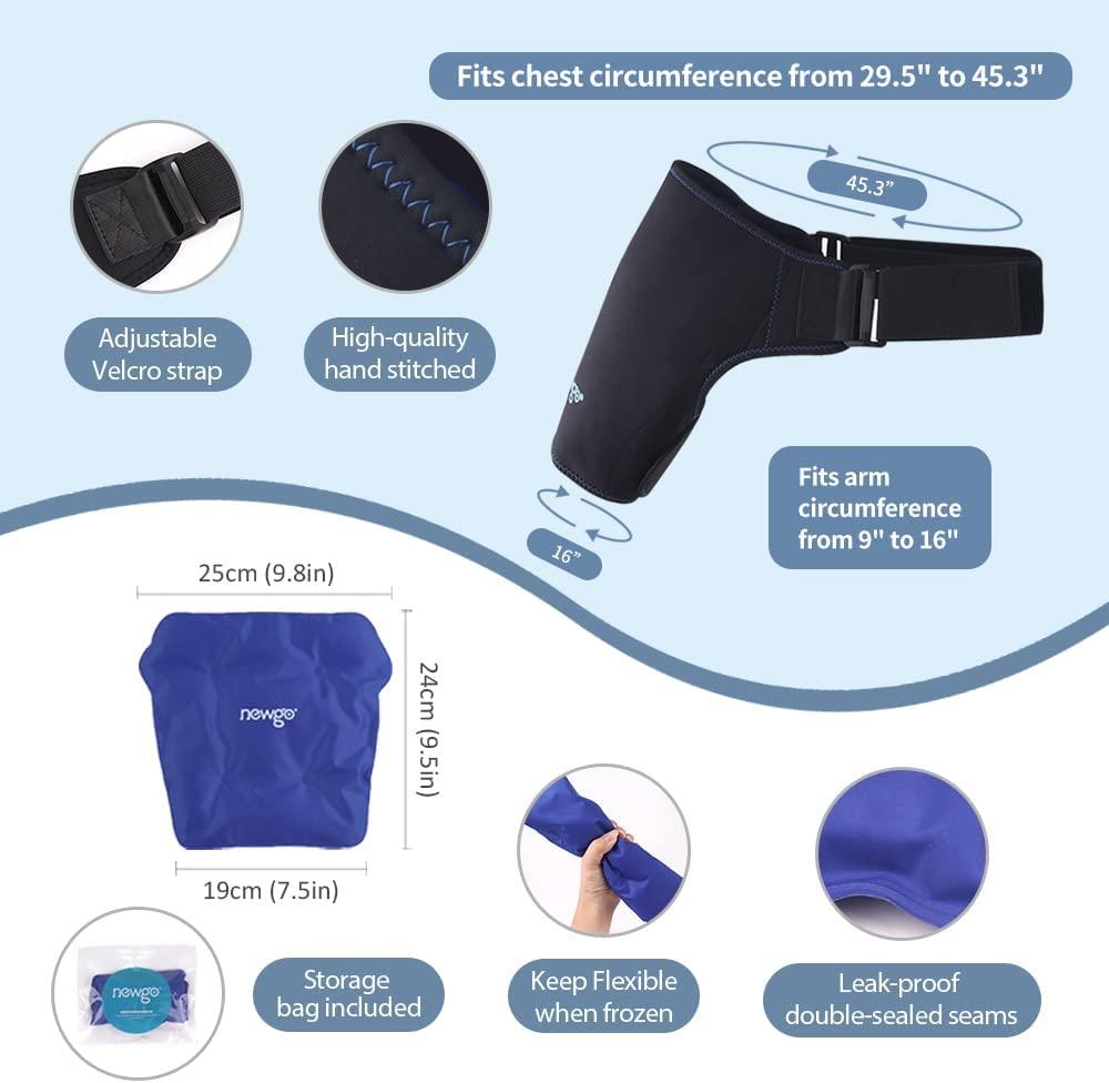 NEWGO Shoulder Ice Pack Cold Therapy for Rotator Cuff Injuries