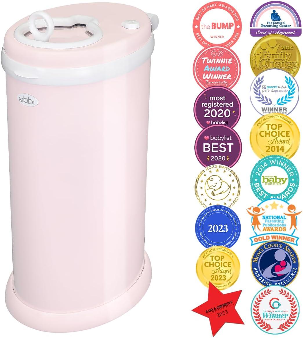 Ubbi Steel Odor Locking Nappy Disposal Bin Award-Winning Diaper