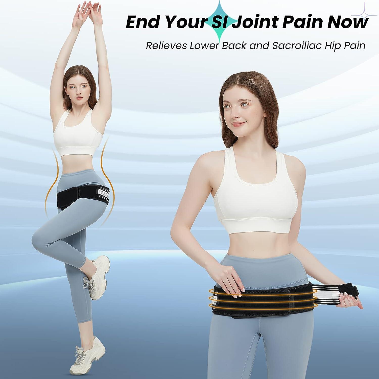 Slueat Sacroiliac SI Joint Hip Belt for Women Hip Braces for Hip Pain