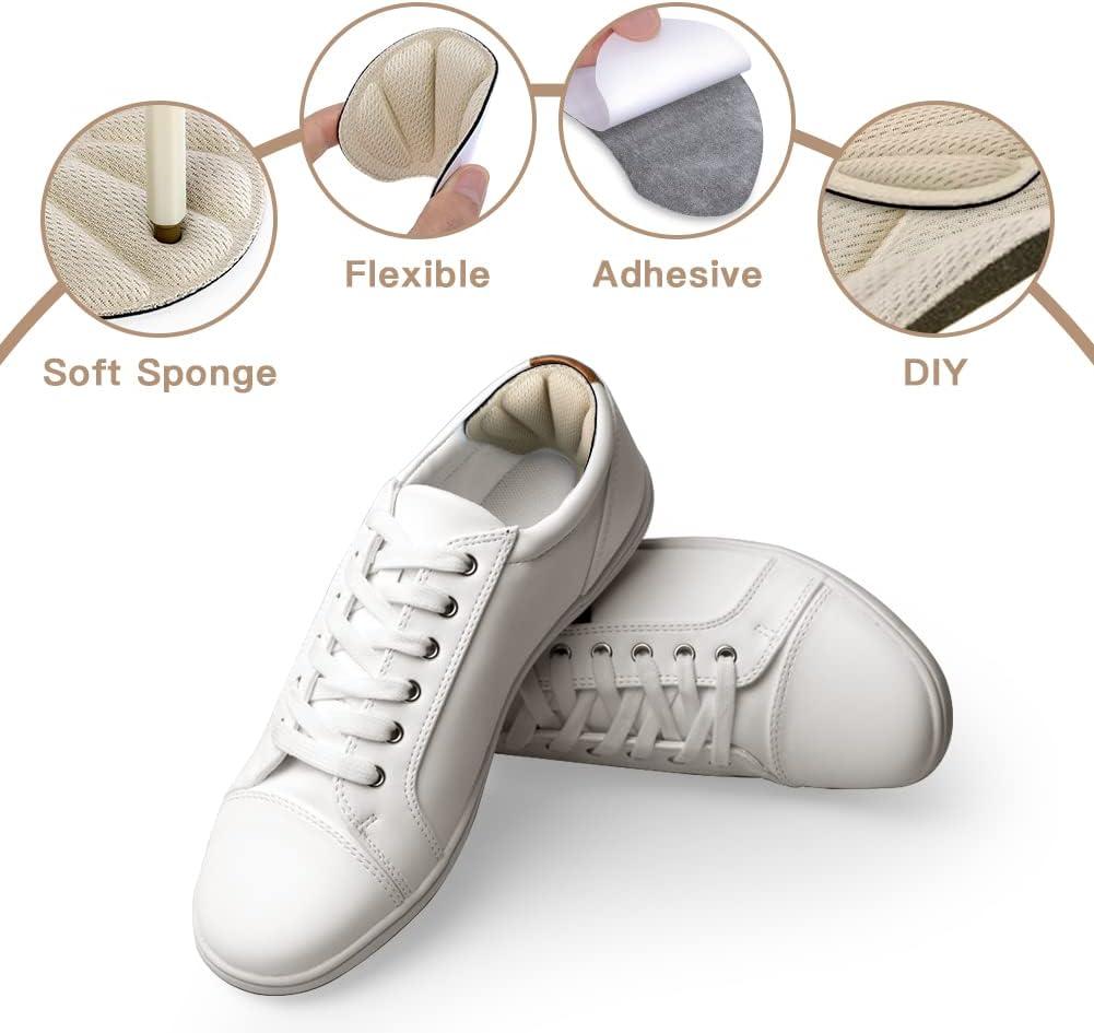 Flintronic Sneaker Heel Repair Patches Pairs, Apricot/Beige