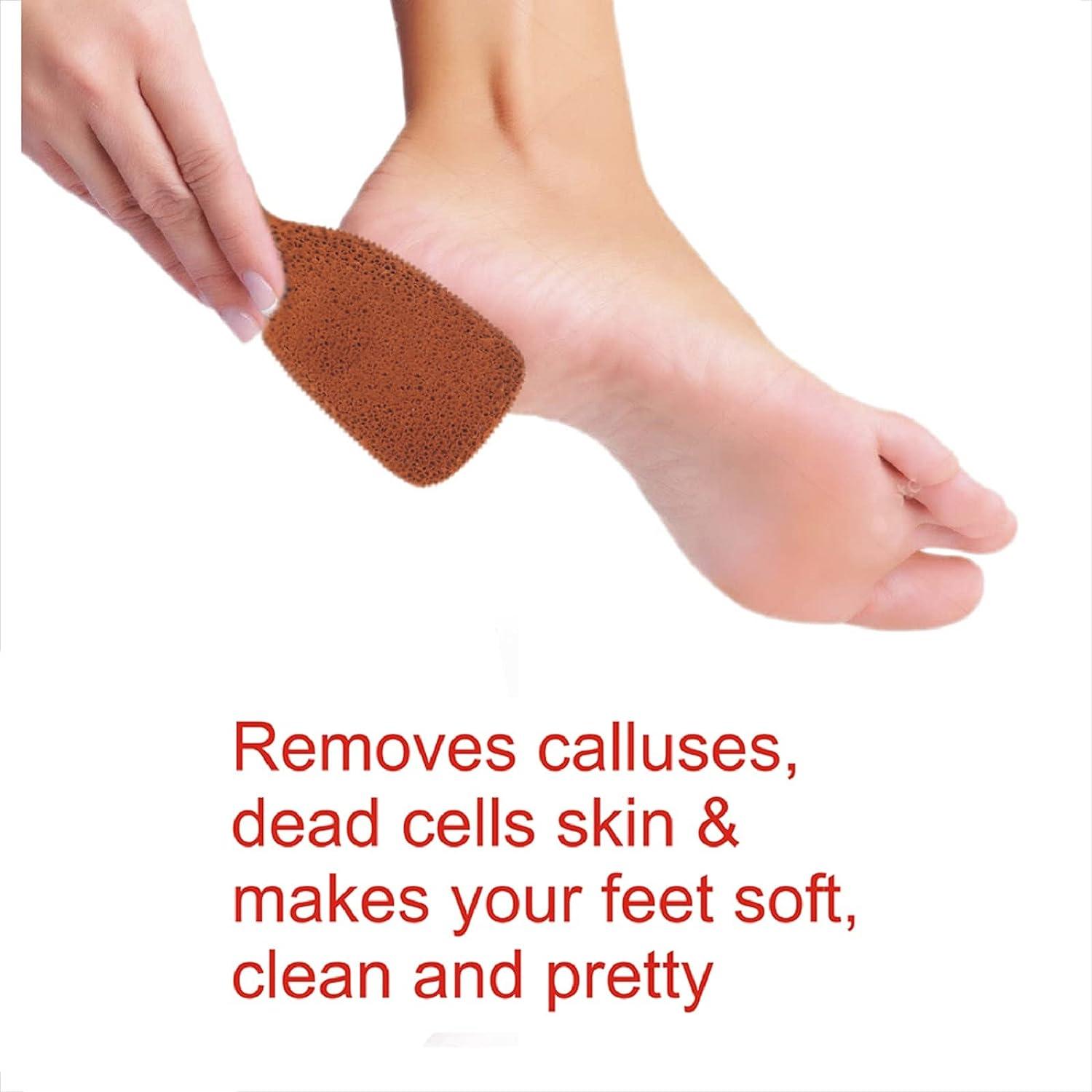 Pumice Stone for Feet Callus Remover Foot Scrubber & Exfoliator Pedicure  SPA Natural Terracotta Smooth and Soft Feet Cracked Heel Repair
