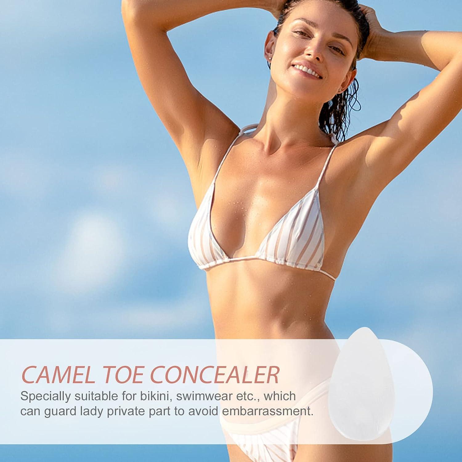 Healifty Camel Toe Pad Invisible Adhesive Silicone Cover for Women