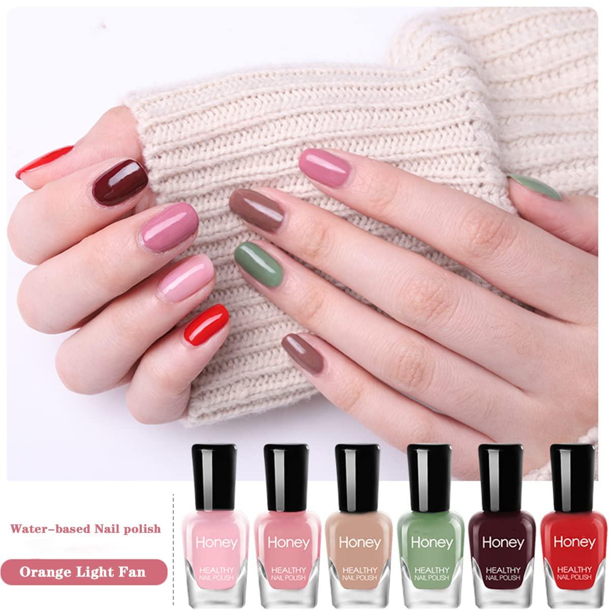 Organic Water Based Non Toxic Nail Polish Set for Women & Teens
