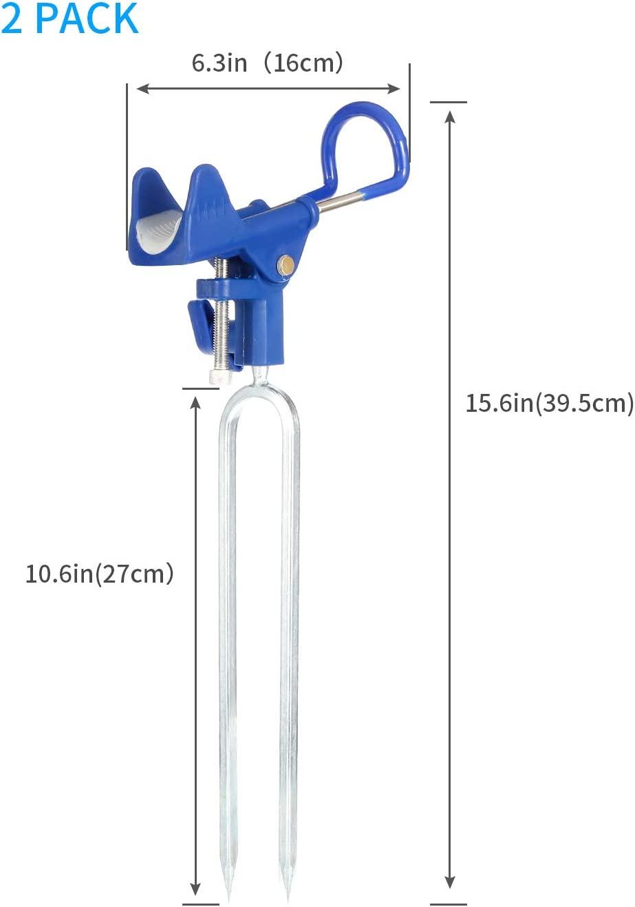 E-jades Bank Fishing Rod Holders - 360 Adjustable Rod Rack Stand for Men -  2 Pack | Buy Now with Express International Delivery | GoSupps.com