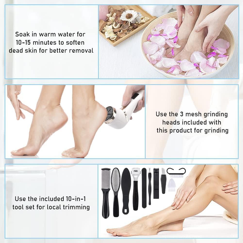 1pc Rechargeable Electric Foot Callus Remover Tool With Vacuum