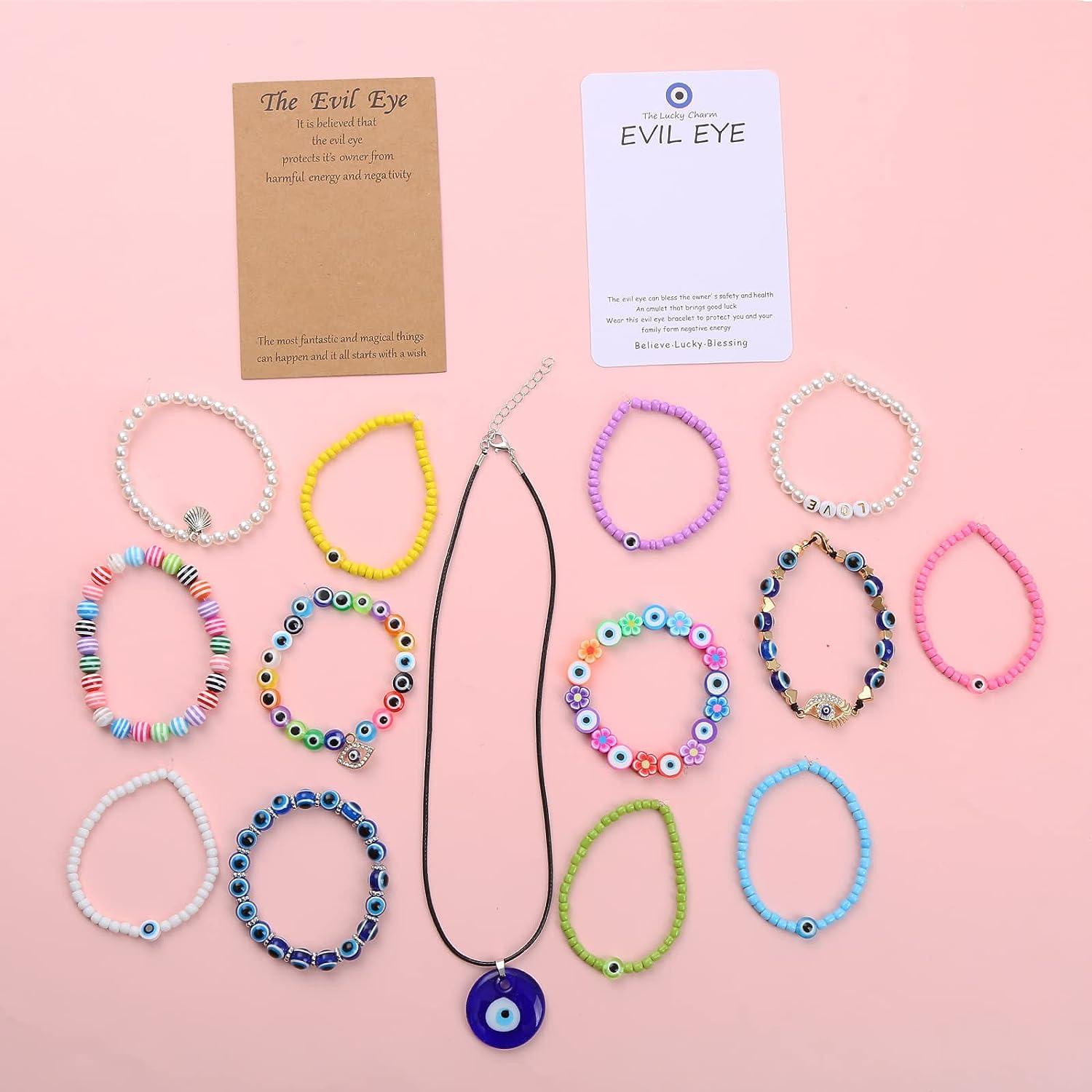 Rainbow Evil Eye Bracelet, Bracelets for Women, Jewelry, Gift