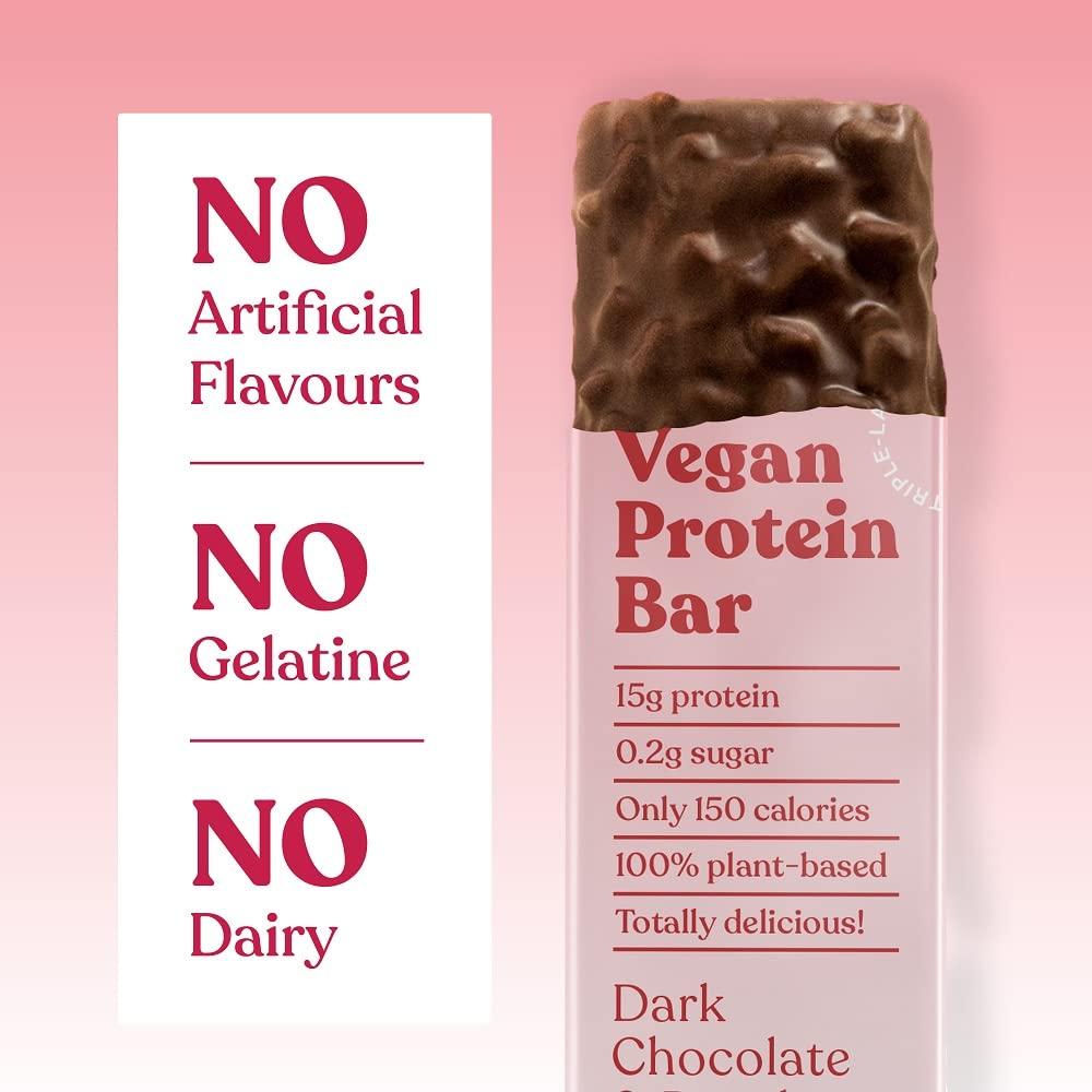 Free Soul Vegan Protein Bar, High Protein, Low Sugar, Dairy Free