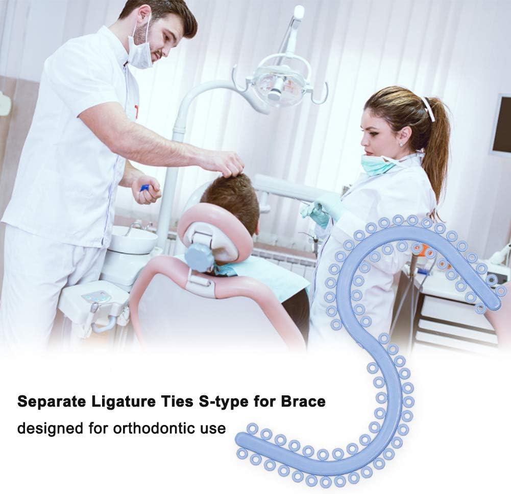 Dental Orthodontic Separator Ties S Type S Type Dental Elastic