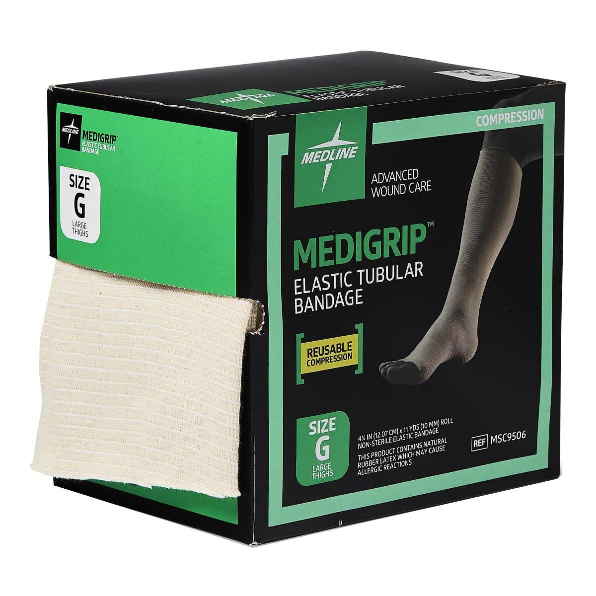 Medline Medigrip Elastic Tubular Bandages Size G For Large Thighs