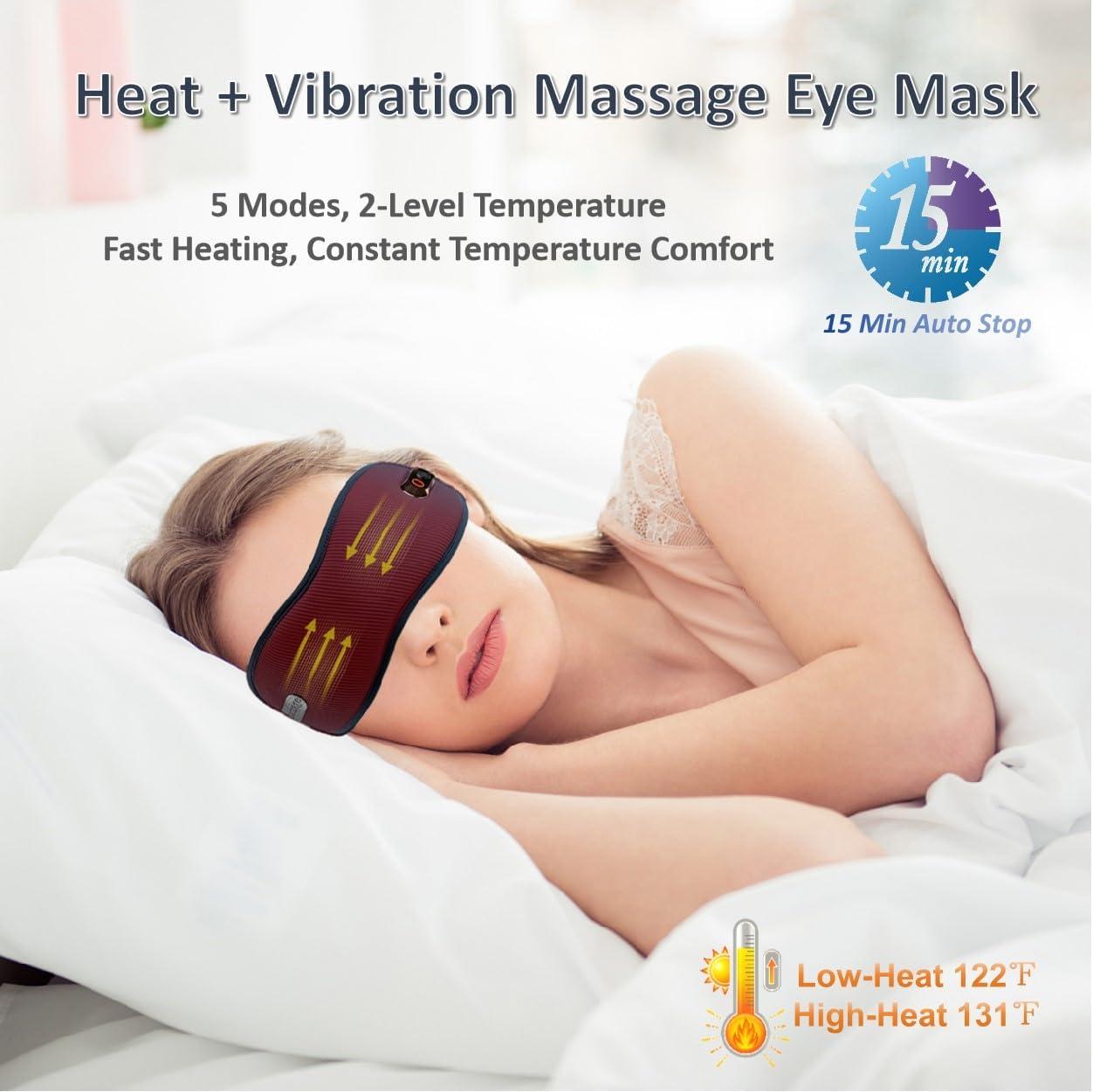 Heated Eye Mask Cordless - Warm Compress & Vibrating Massage for Dry Eyes  Styes Blepharitis & Eye Fatigue | Best Gifts for Men & Women | Buy Now with  Express International Delivery