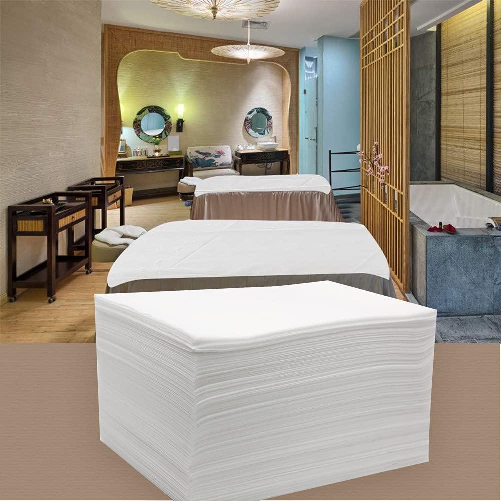 Bozikey 100PCS Massage Table Sheets, Disposable Bed Sheets for Massage