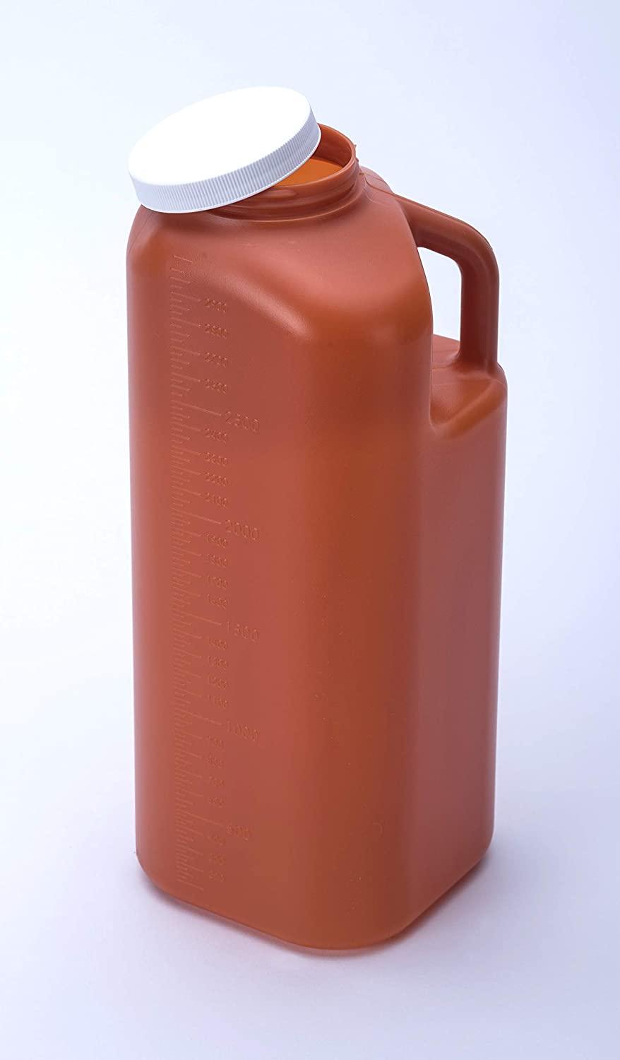 Large Male Urinal with Leak Proof Screw Cap Lid (3000 mL or 101 oz