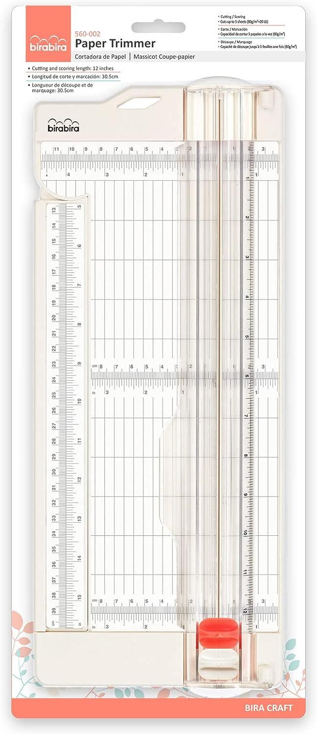 Bira Craft Paper Trimmer and Scorer with SwingOut Arm 12 x 4.5 Base