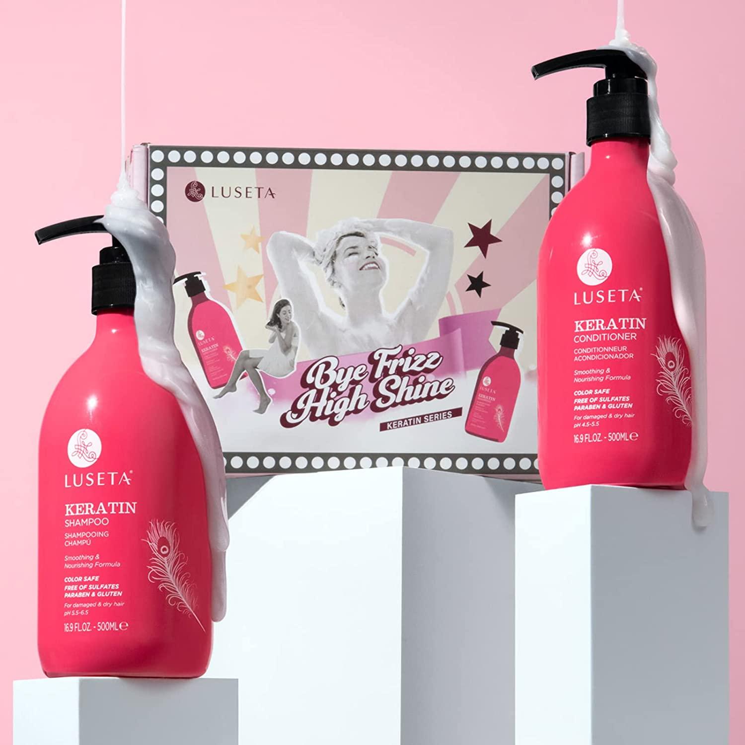 Luseta Keratin Shampoo & Conditioner Set Color Treated Hair Treatment