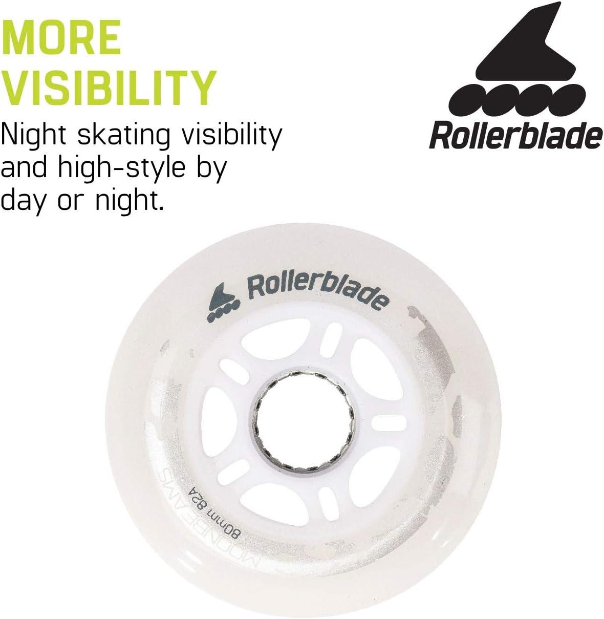Rollerblade Moonbeam 72mm Wheels, 4 Pack