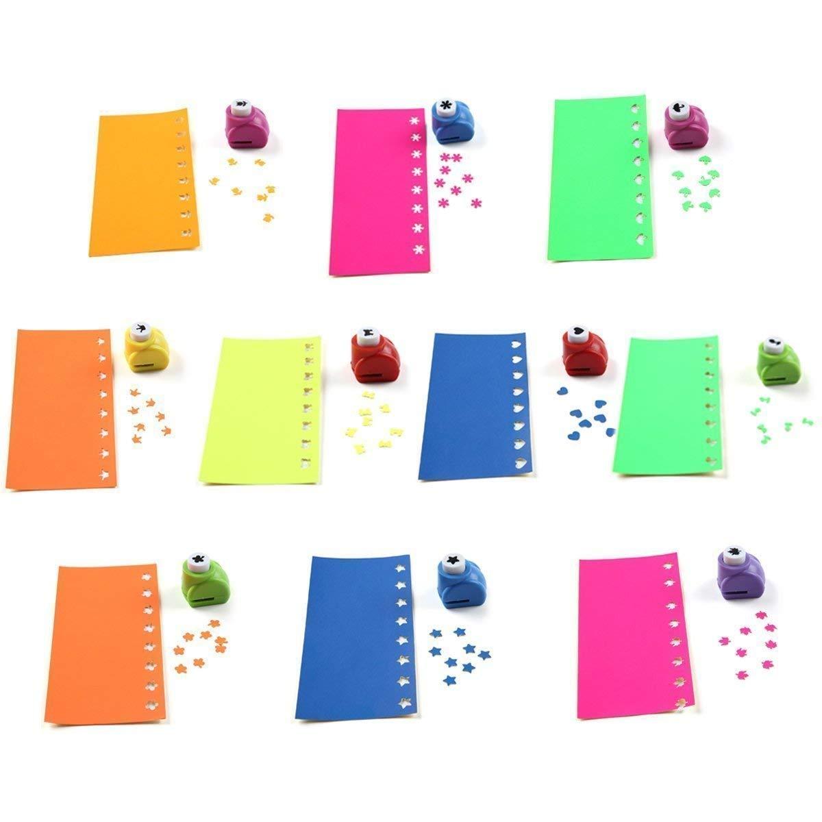 LoveInUSA Punch Craft Set, 10 Pack Hole Punch Shapes Hole Punch Shape  Scrapbooking Supplies Shapes Hole Punch Great for School Crafting & Fun  Projects Multicolored 