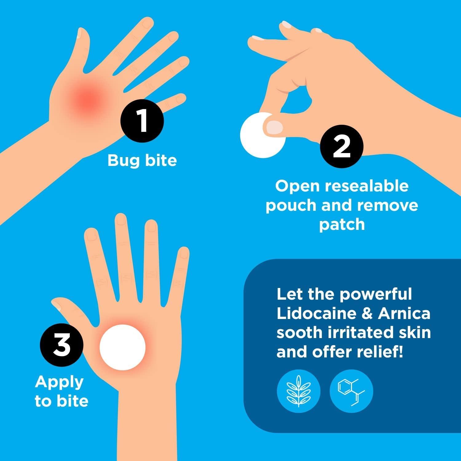 Medagel Bug Bite Relief Patch with Arnica Calming Hydrogel Patches