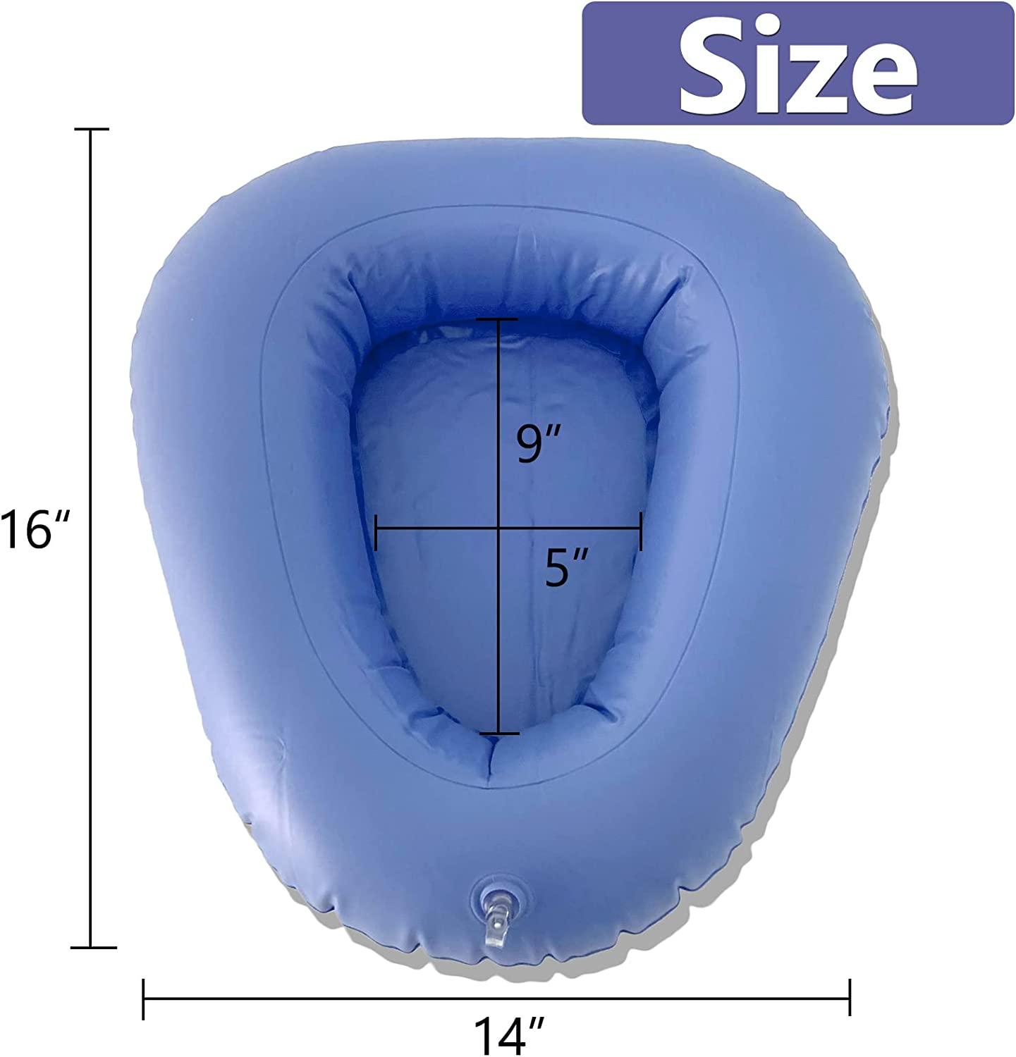 Inflatable Bedpan Potty Bedside Toilet Nursing Urinals for Bedridden