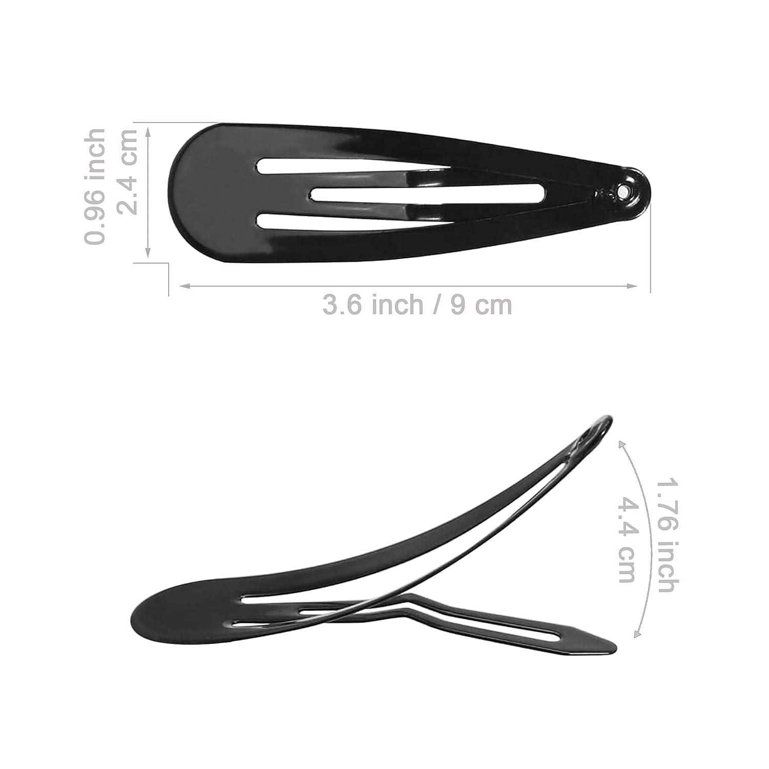 Ainiya Large Snap Hair Clips Women 24 Pcs 3.6 Inch Metal Snap Hair