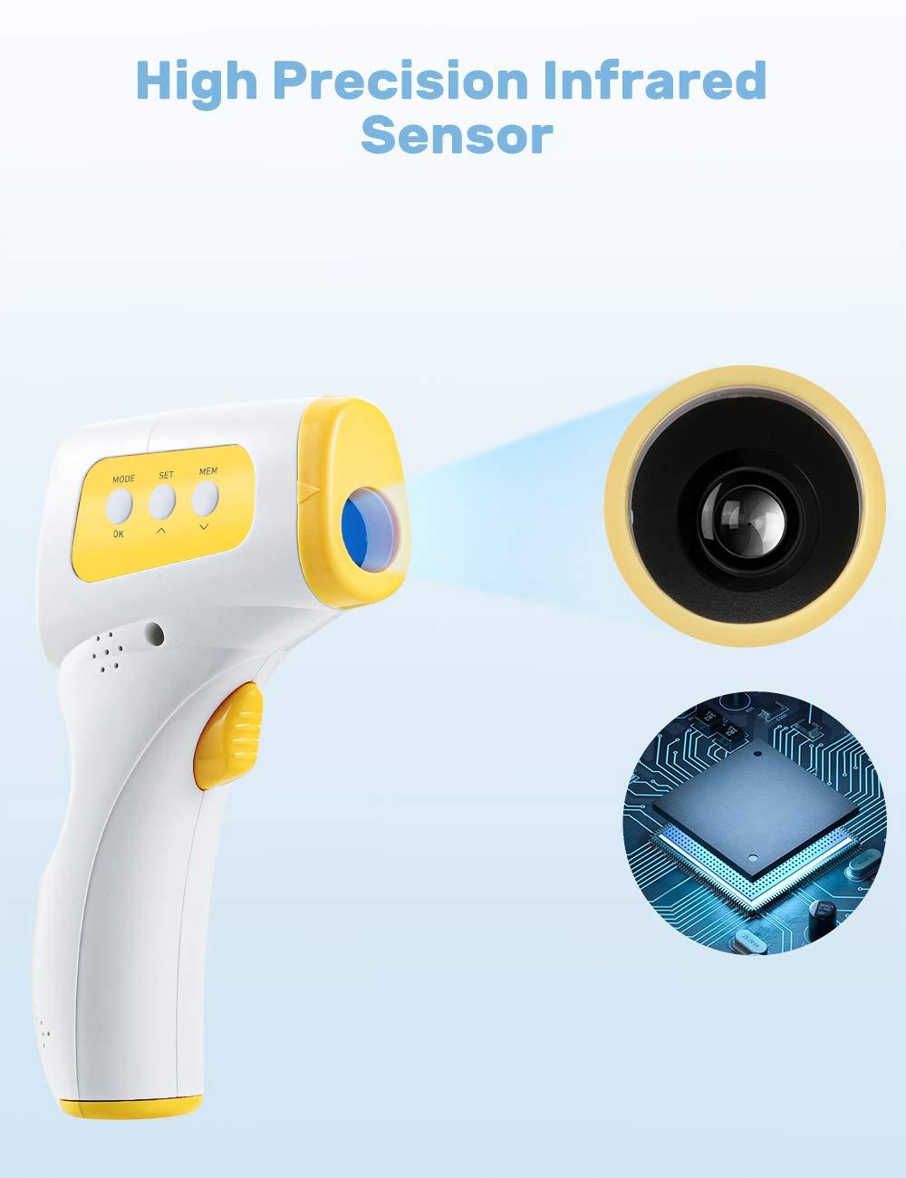 CocoBear Infrared Forehead Thermometer NonContact Baby & Adult Fever Thermometer