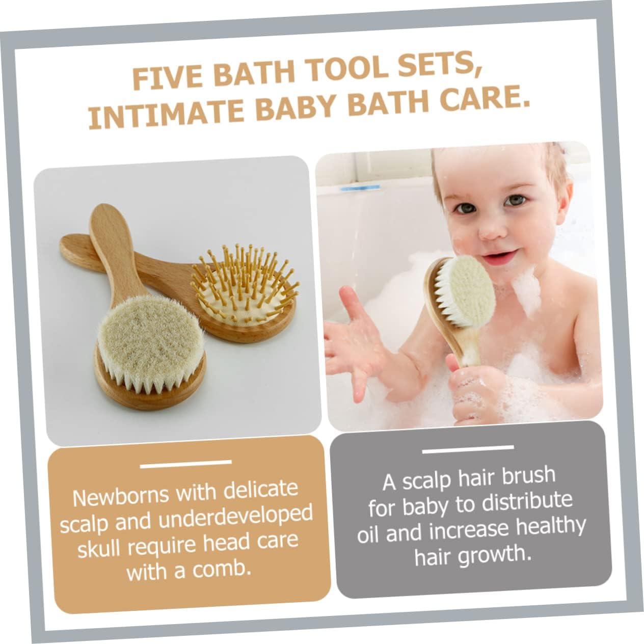 Baby bath store hair brush