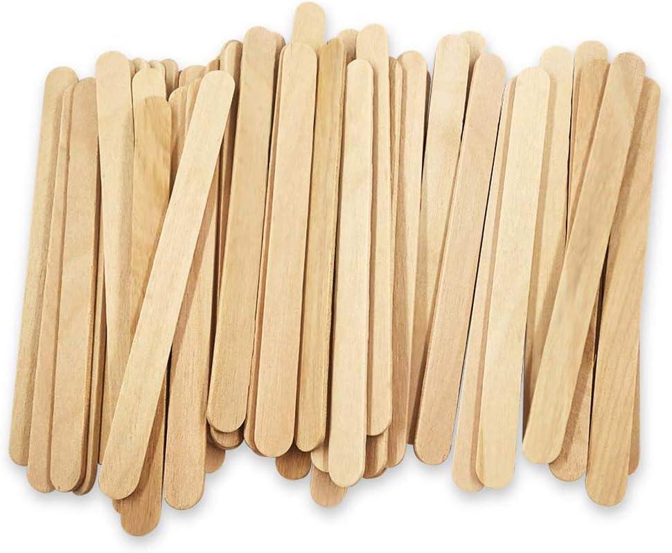 Wood Sticks Wooden Popsicle Sticks, DIY Craft Natural Sticks, Food