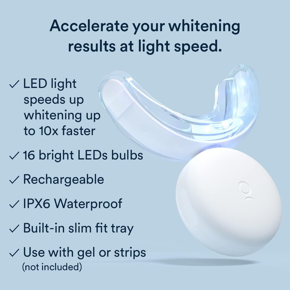 AuraGlow Teeth Whitening Light 10X LED Power for Fast Results