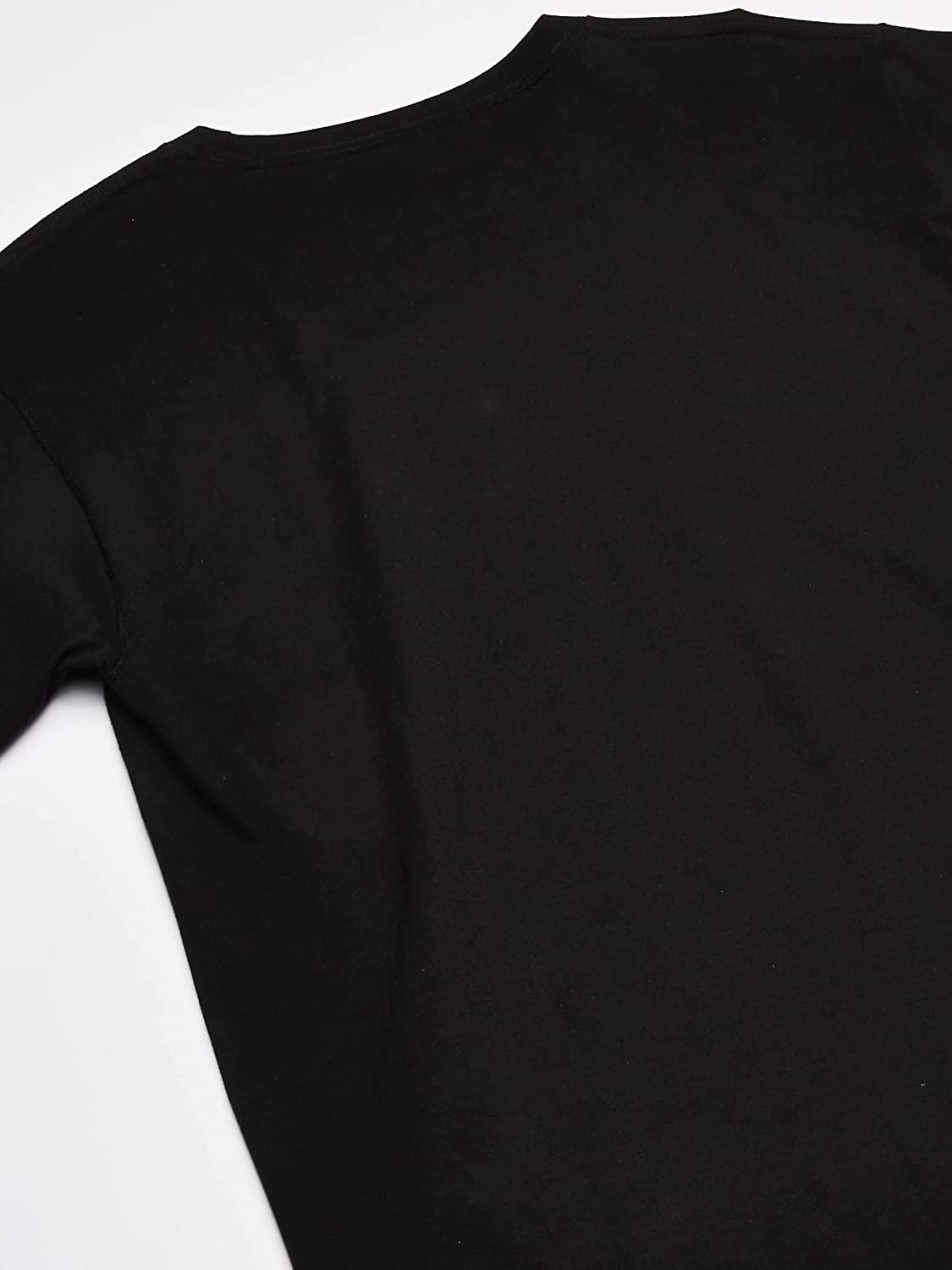 Champion Men's Long Sleeve Graphic Logo T-Shirt, Black, Medium, Cotton