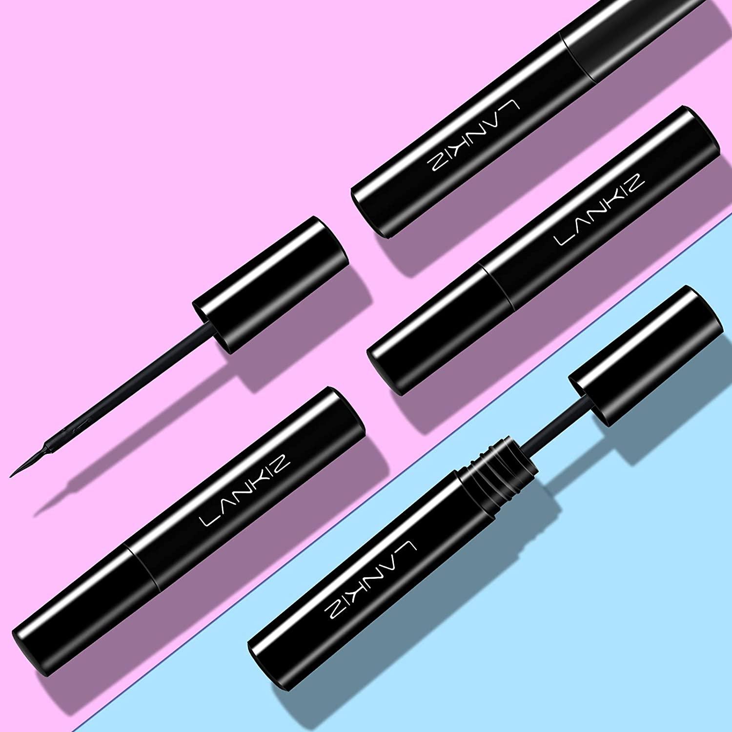 LANKIZ Eyeliner 3 Tubes 5ml, Lash Liner, Liquid