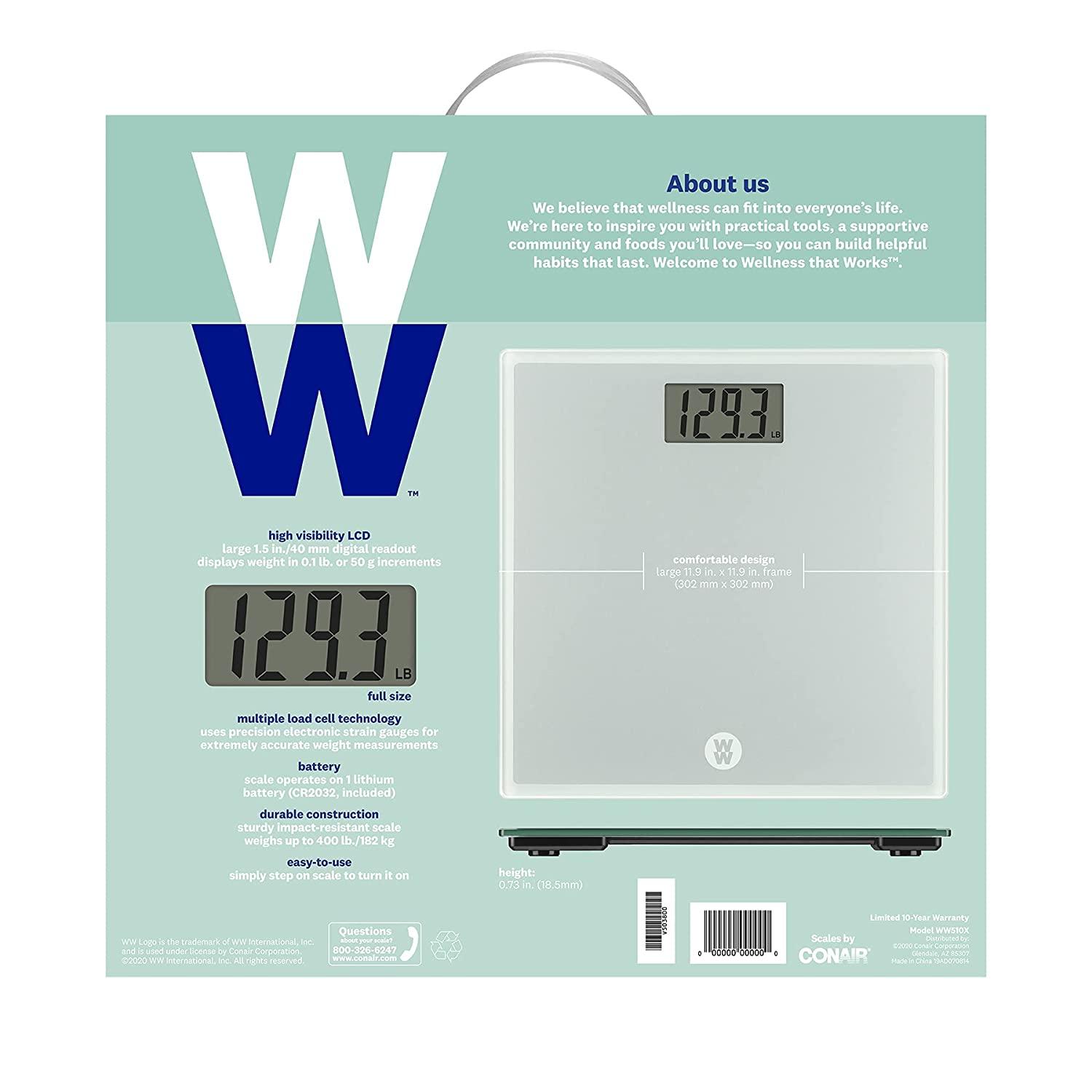 Weight Watchers Scales by Conair Digital Precision Glass Scale