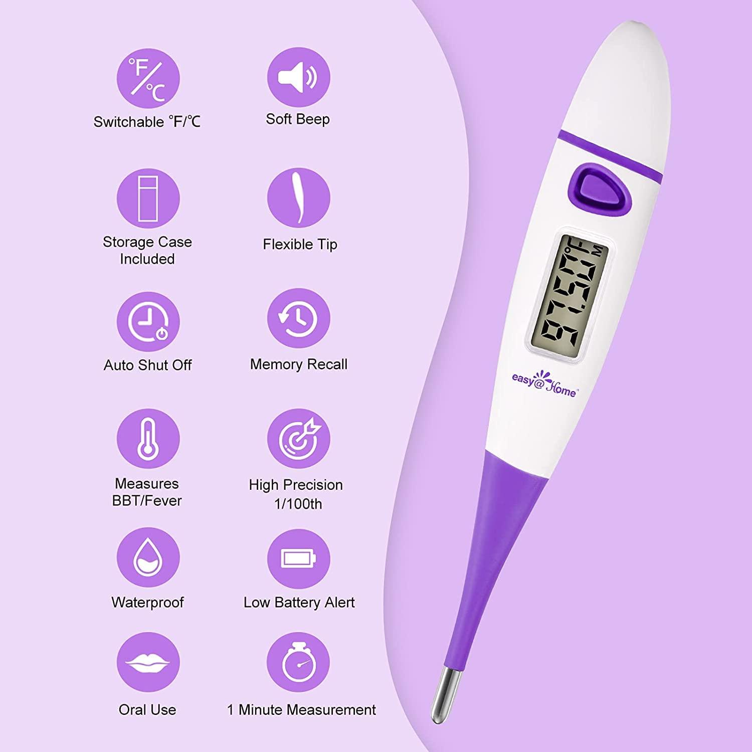 EasyHome Basal Body Thermometer BBT for Fertility Prediction with
