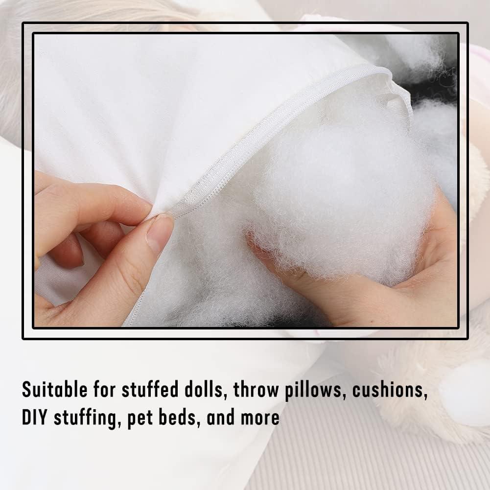 150g Polyester Fiber Fill, Fiber Fill Stuffing for Crafts, Stuffing for  Animals Craft, Teddy Bear Pillow Filling and Fiberfill DIY Dolls White 