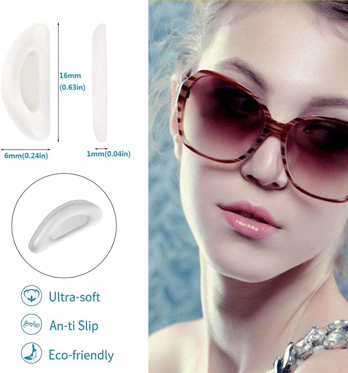Eyeglass Nose Pads, Adhesive AntiSlip Nose Pads, Soft Silicone Nose Pad Cushion for Glasses