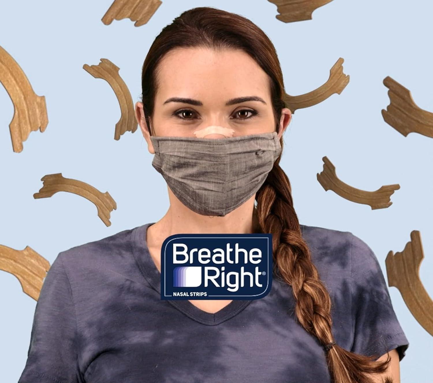 Breathe Right Extra Strength Tan Nasal Strips, Nasal Congestion Relief