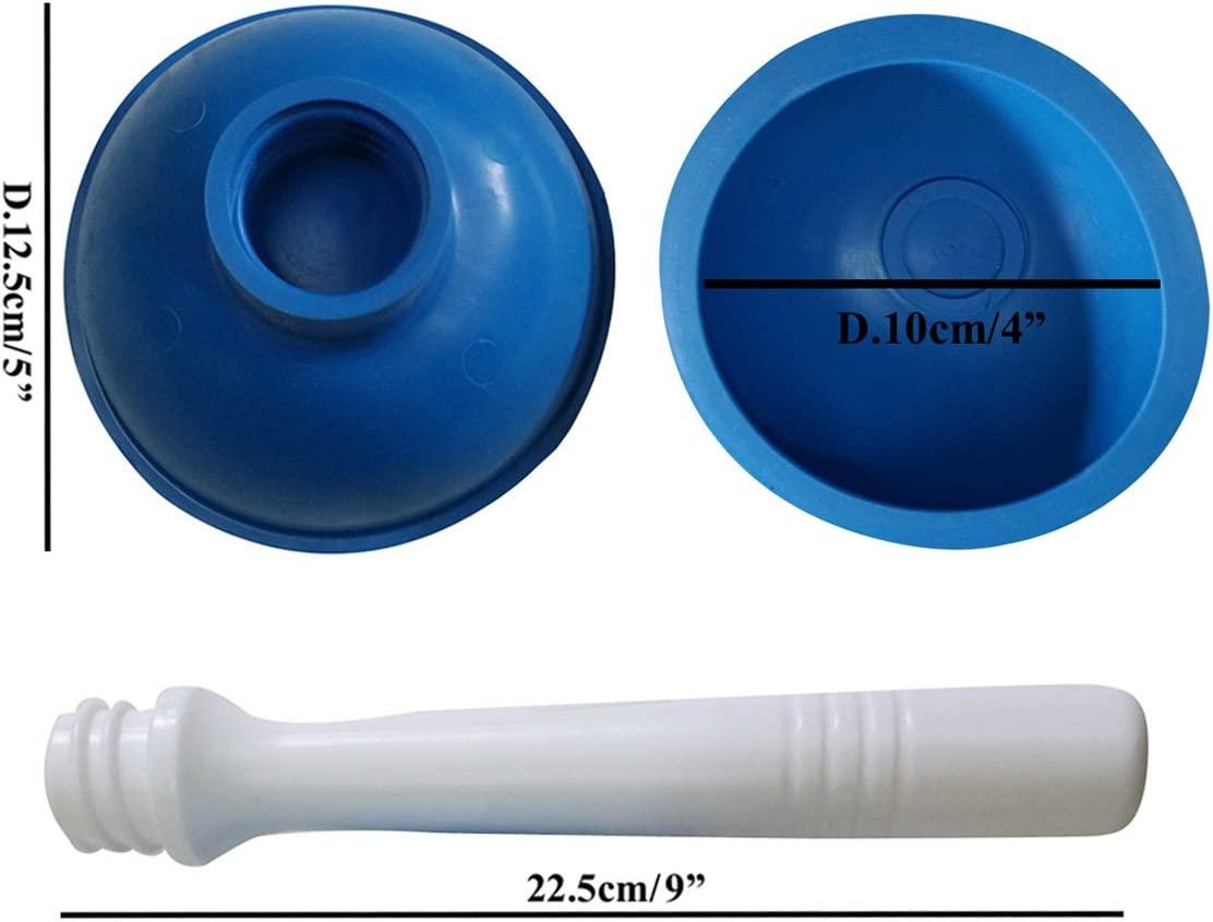 Coralpearl Hand Drain Plunger Small Force Pump Cleaner Plumber Helper