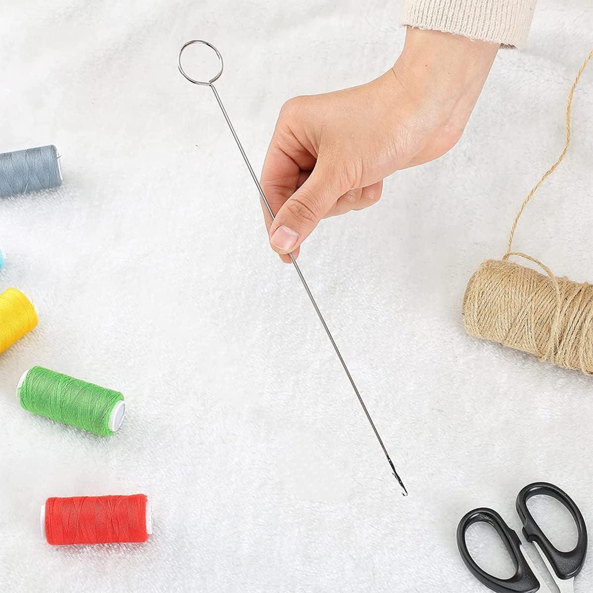 6 Pieces Sewing Loop Kit Include Sewing Loop Turner, Elastic Threaders  Tweezers Long Loop Turner Tool with Latch for Fabric Belts Strips DIY  Knitting