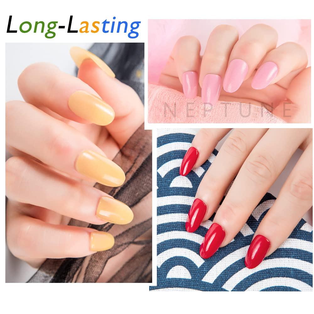Neptune Dip Powder Nail Kit 8 colors, 1 OZ Per Jar, Colorful Dip Nail