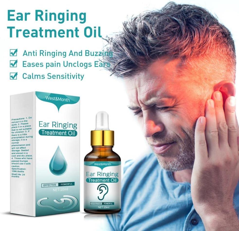 10ml Tinnitus Oil Effective Herbs Tinnitus Ear Drops Antiallergy Ear