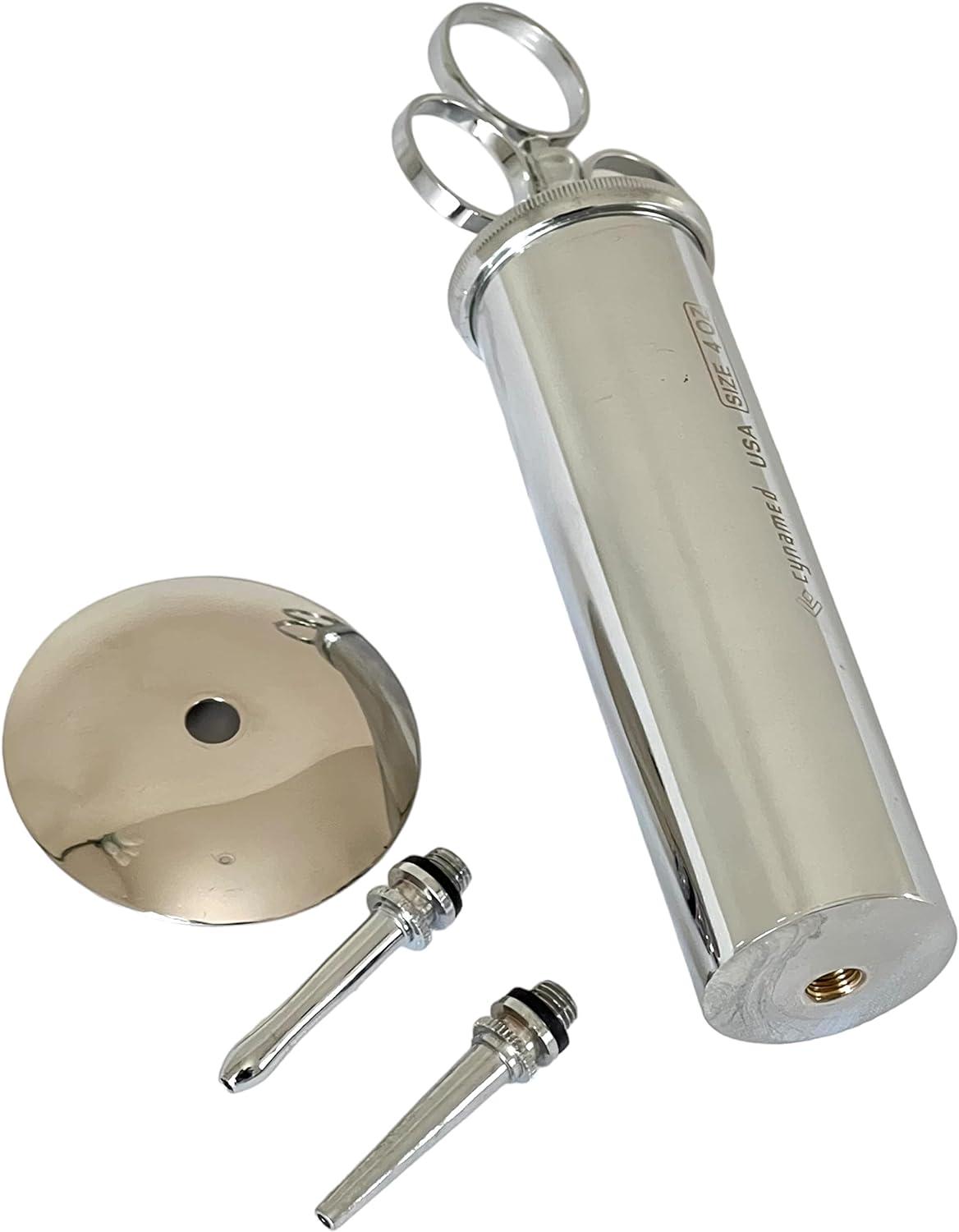 Ear Wax Removal Syringe 4 OZ Brass with chrome finish HIGH QUALITY